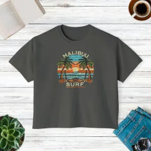 Malibu Surf Muscle Tee with Flowy Rolled Cuffs