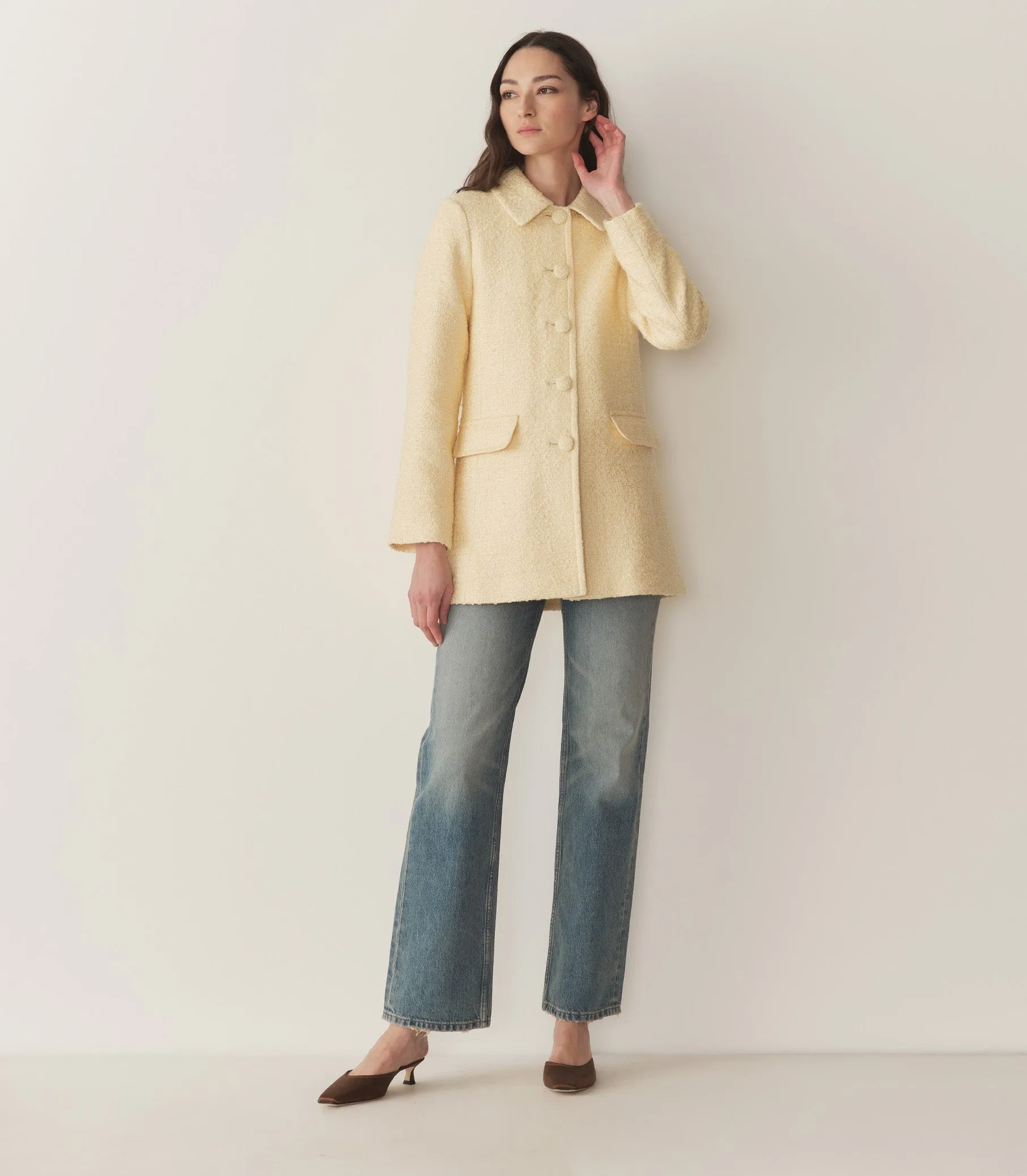 MARIBETH COAT -- WILD HONEYSUCKLE