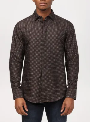 Men's casual long sleeve graduation shirt
