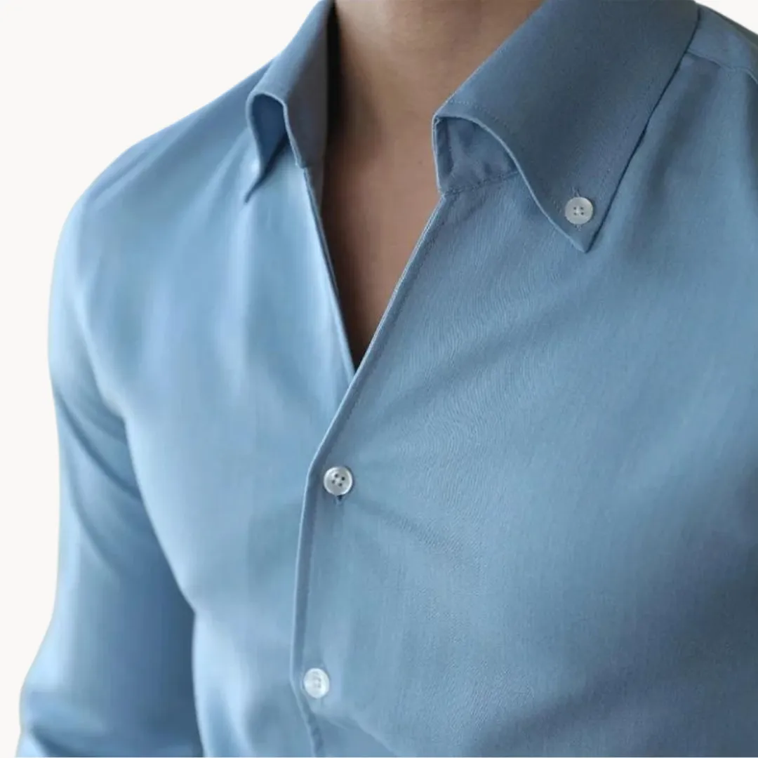 Men’s Dress Shirt – Slim Fit – Long Sleeve – Button-Up – Smart & Refined Look