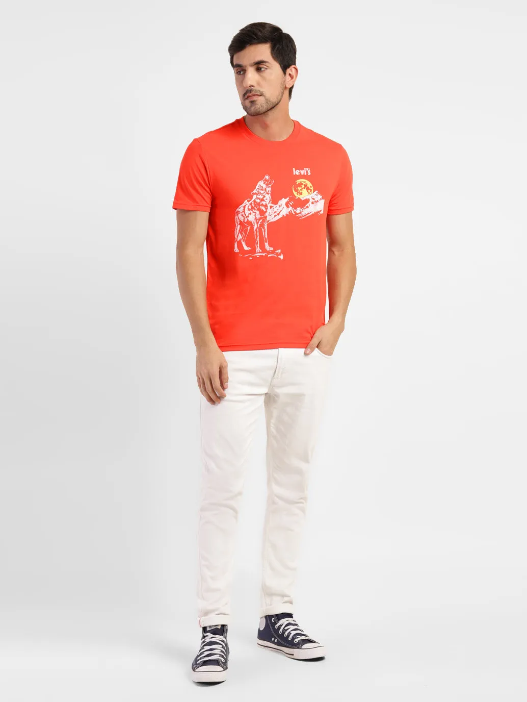 Men's Graphic Print Regular Fit T-shirt