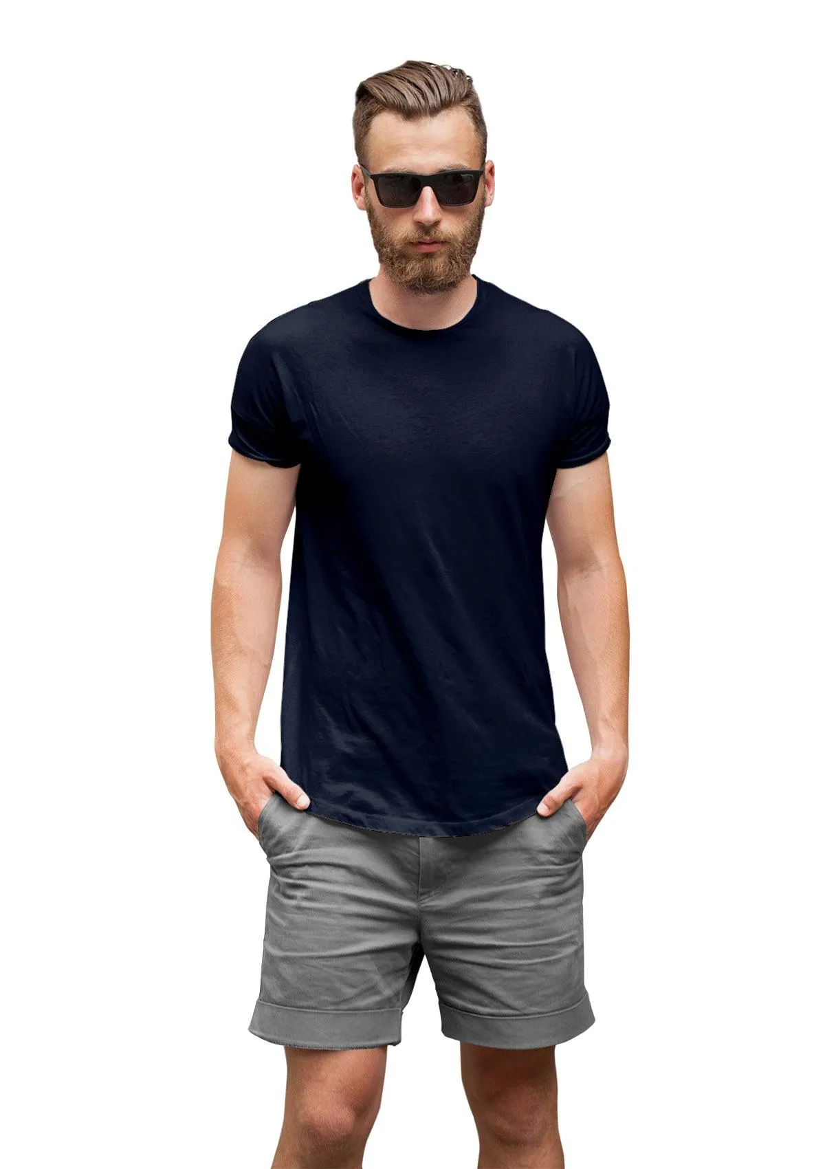 Mens T-Shirts Nautical Bundle 3 Pack Navy & White