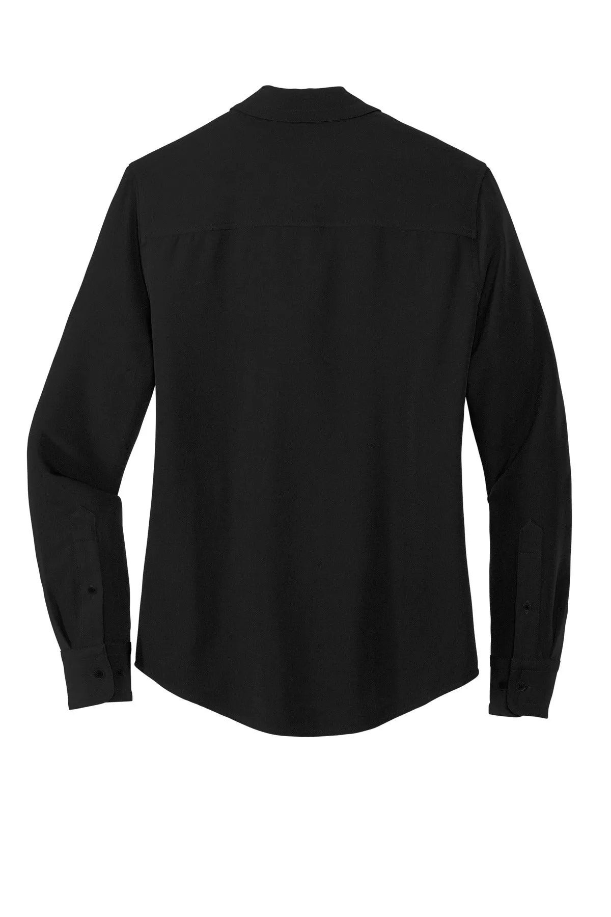 Mercer Mettle Women's Stretch Crepe Long Sleeve Camp MM2013 Deep Black