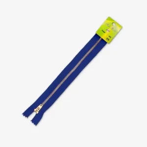 Metal Trouser Zips Royal Blue - 20cm