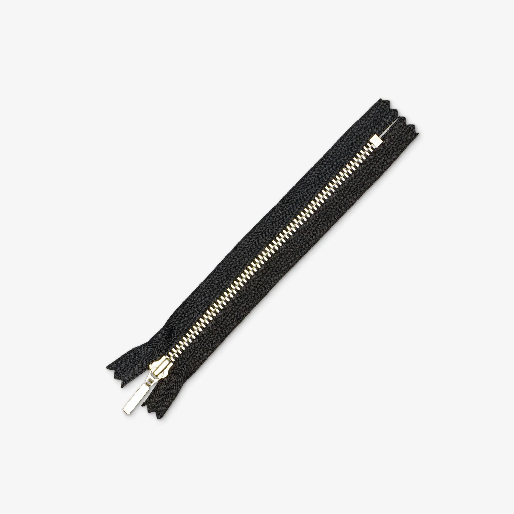 Metal Zips Black Closed End 15cm