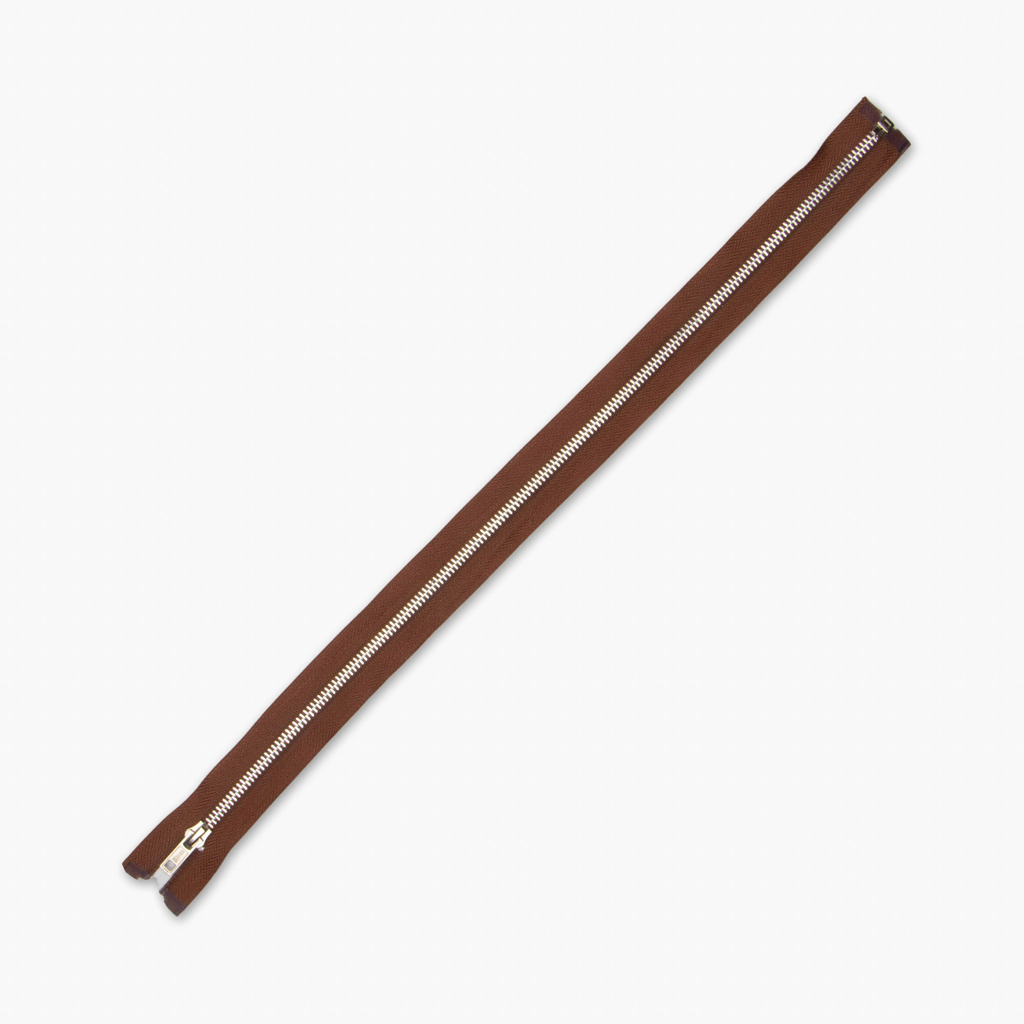 Metal Zips Choc Brown Open End (4 Sizes)