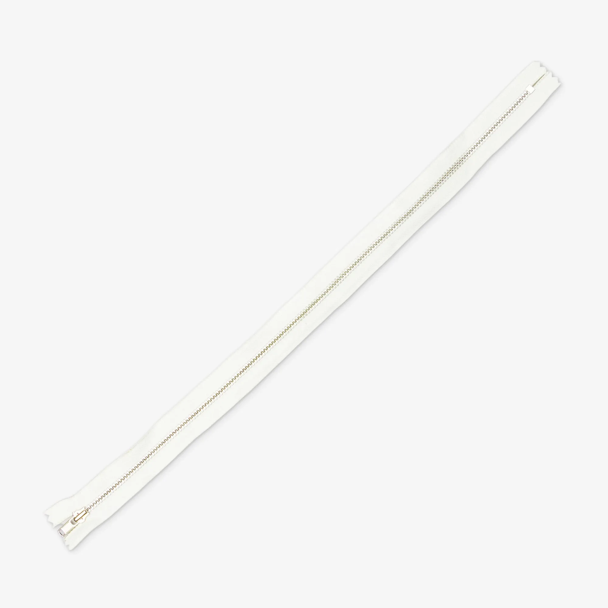 Metal Zips White Closed End (3 Sizes)