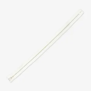 Metal Zips White Closed End (3 Sizes)