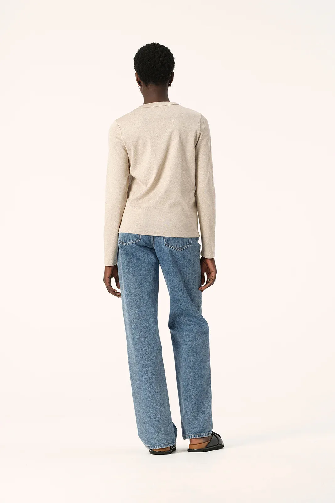 Mia Long Sleeve Tee - Oatmarle