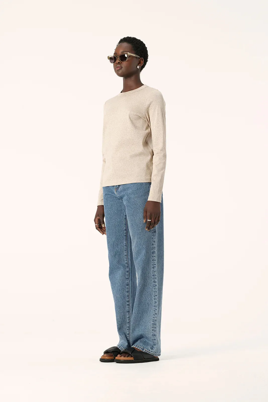 Mia Long Sleeve Tee - Oatmarle