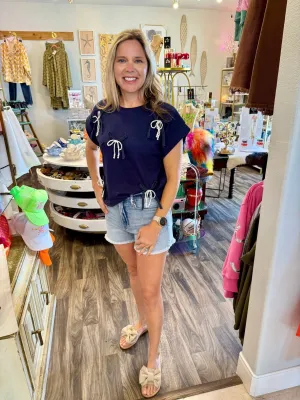 Midnight Pearl Top