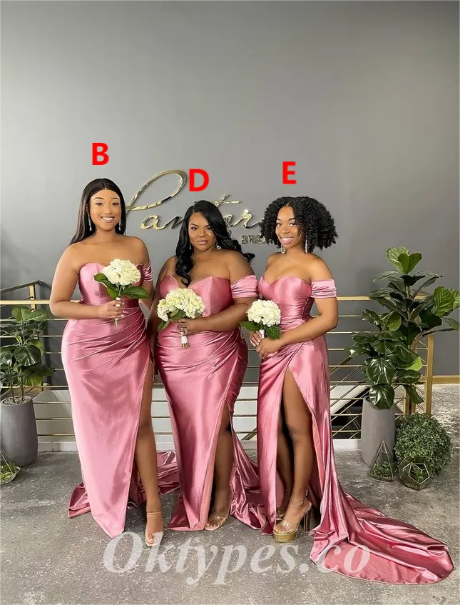 Mismatched Sexy Soft Satin Sleeveless Floor Length Bridesmaid Dressses, BDS0231