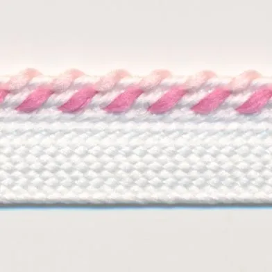 Mix Stitch Piping #07 White & Shocking Pink & Pink