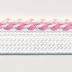 Mix Stitch Piping #07 White & Shocking Pink & Pink