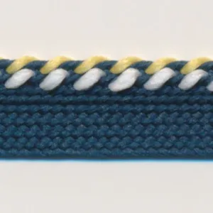 Mix Stitch Piping #19 Deep Blue & Off White & Grapefruit