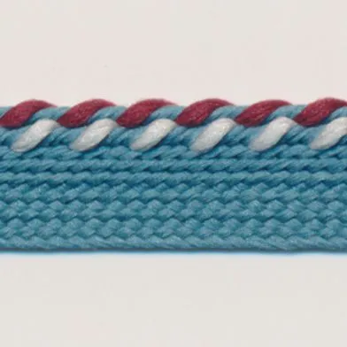 Mix Stitch Piping #20 China Blue & Pale Gray & Wine