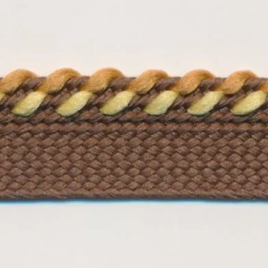 Mix Stitch Piping #23 Smoke Brown & Grapefruit & Brown