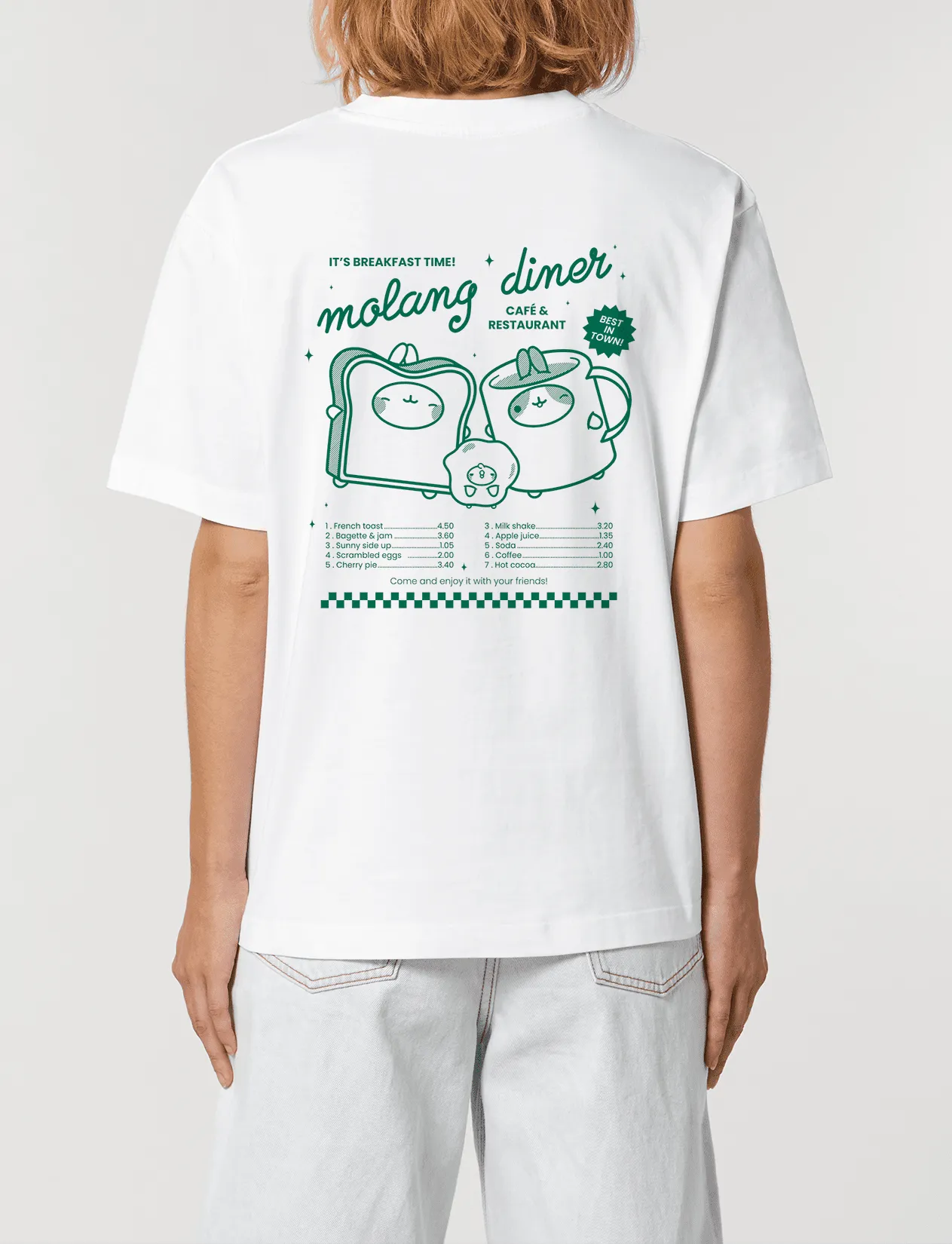 Molang Green Vintage Diner T-shirt