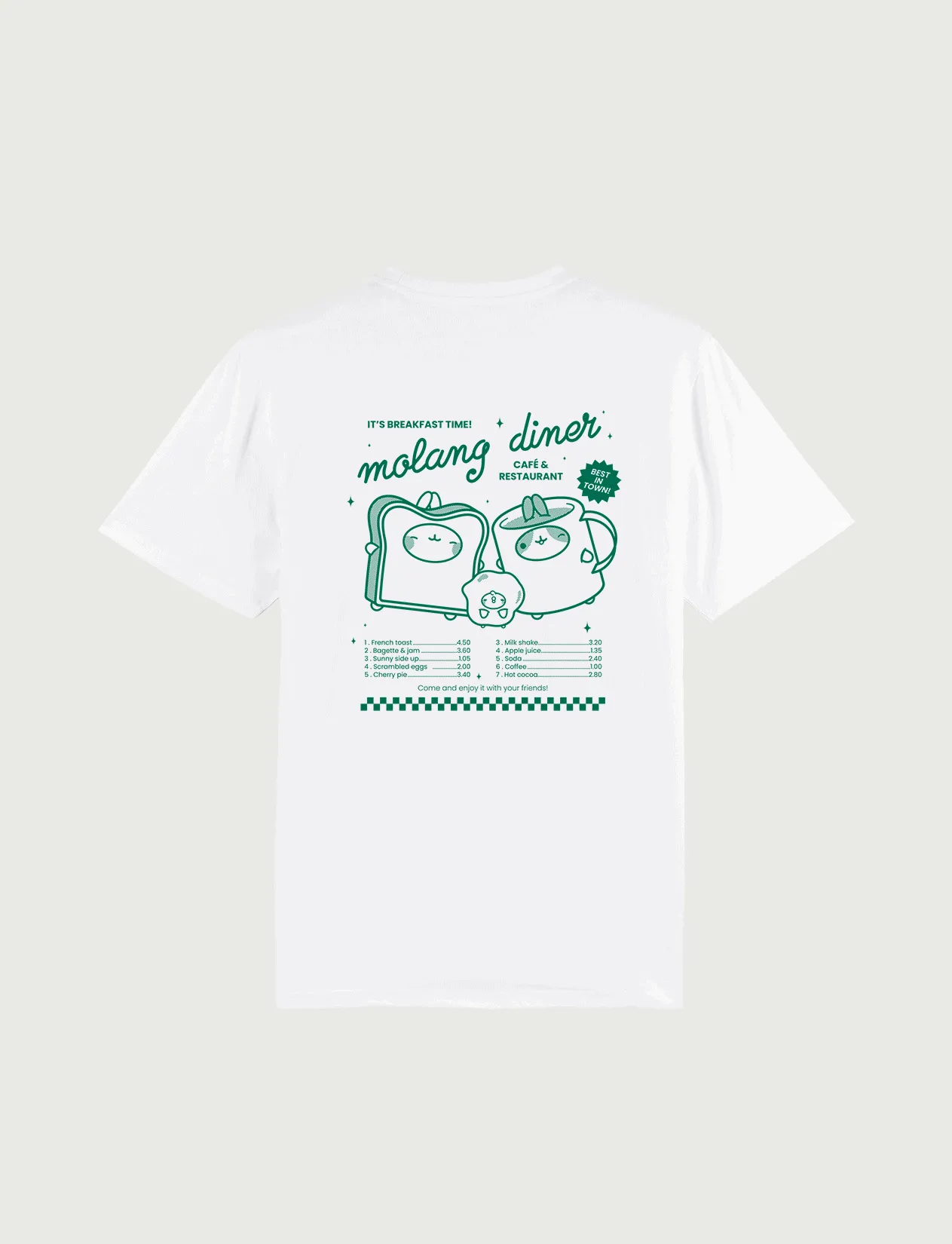 Molang Green Vintage Diner T-shirt