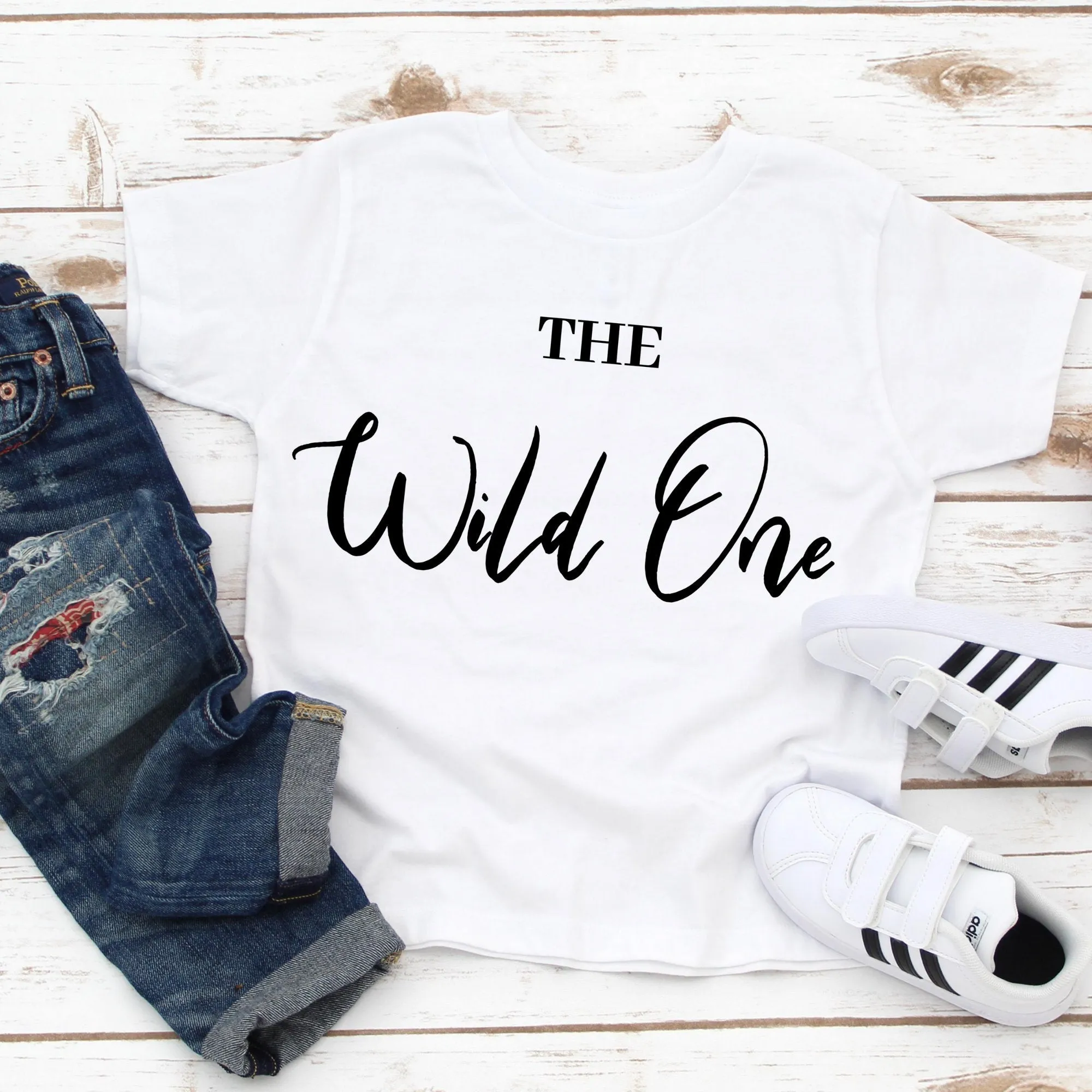 Mom and Baby Outfits, Mother Son Matching Shirts,Funny Matching Shirts,Mom of the Wild One Ladies Tee & The Wild One Toddler Tee