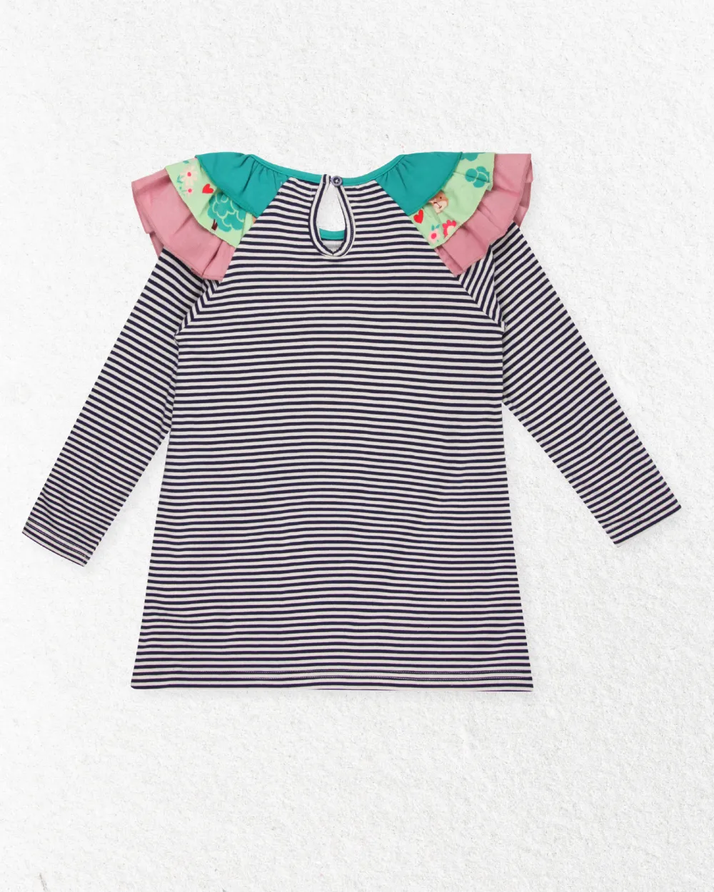 Multicoloured Owl Applique Dress