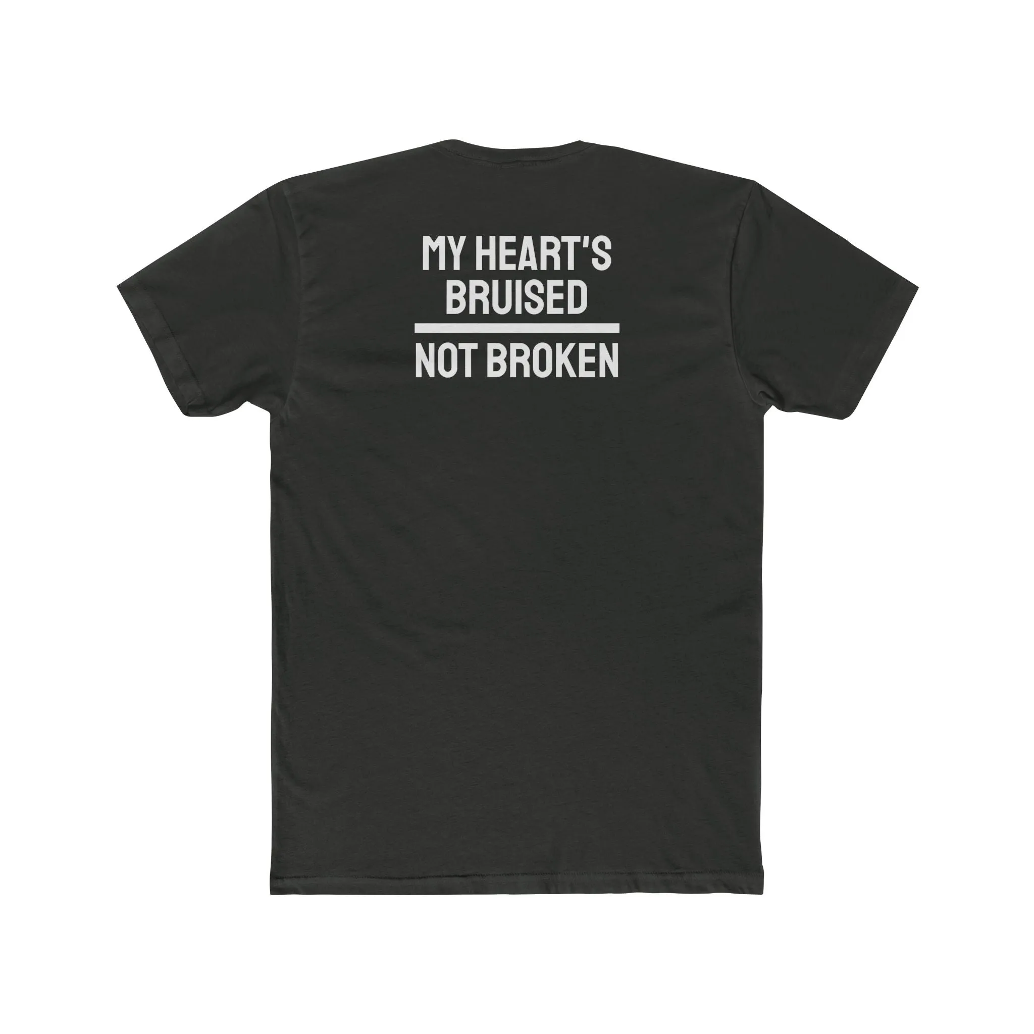 My Heart's Bruised Not Broken - Unisex Cotton Crew Tee