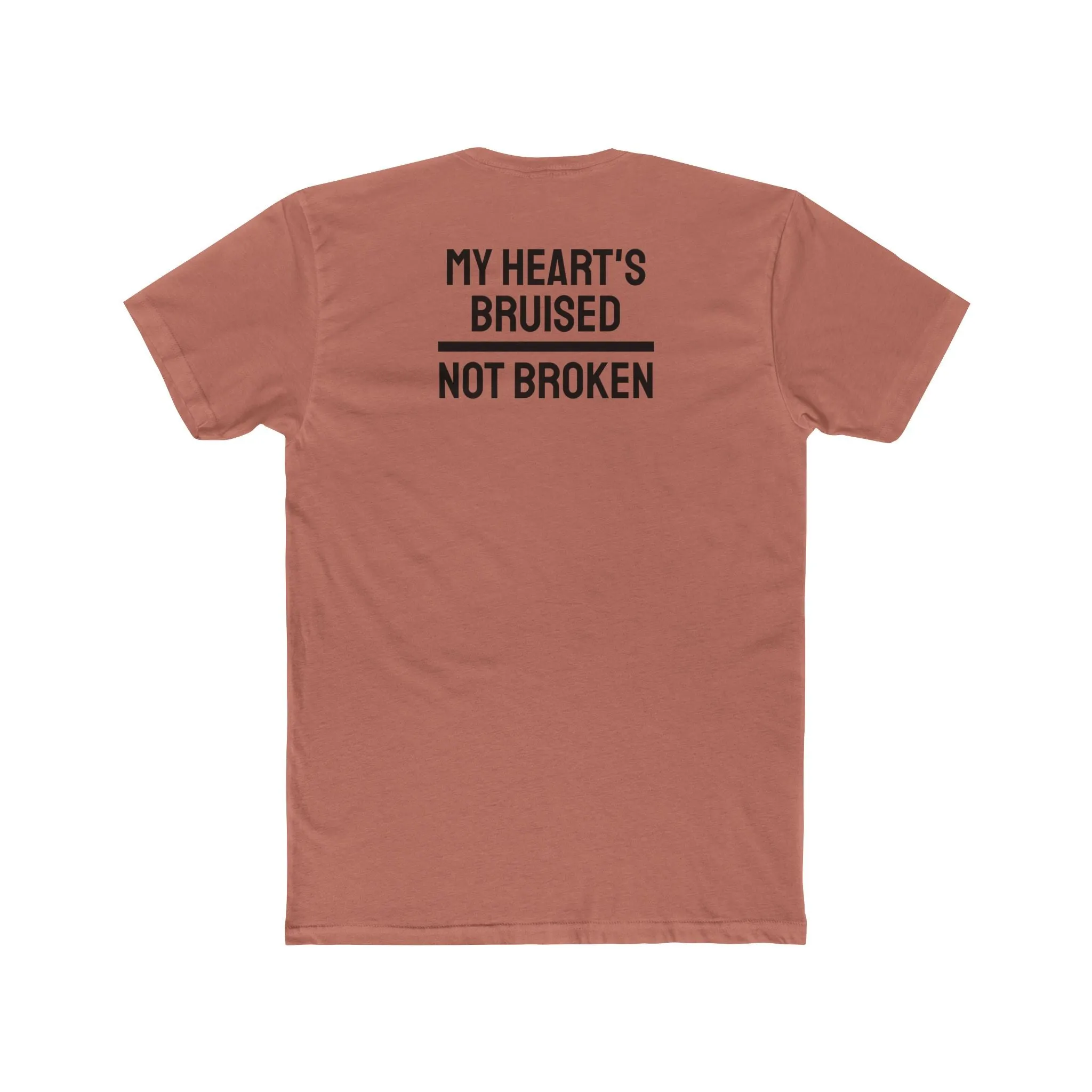 My Heart's Bruised Not Broken - Unisex Cotton Crew Tee
