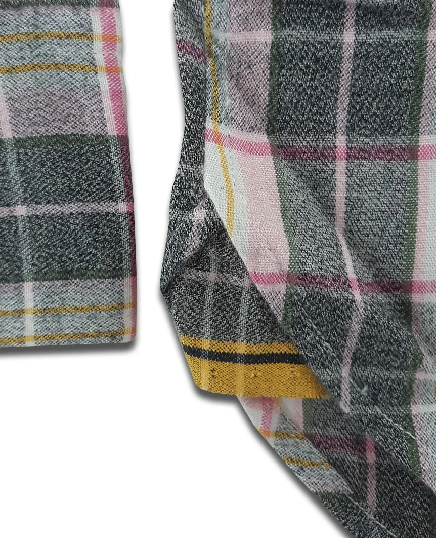 N°5 Classic Buttondown Collar LS Pink Black