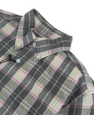 N°5 Classic Buttondown Collar LS Pink Black