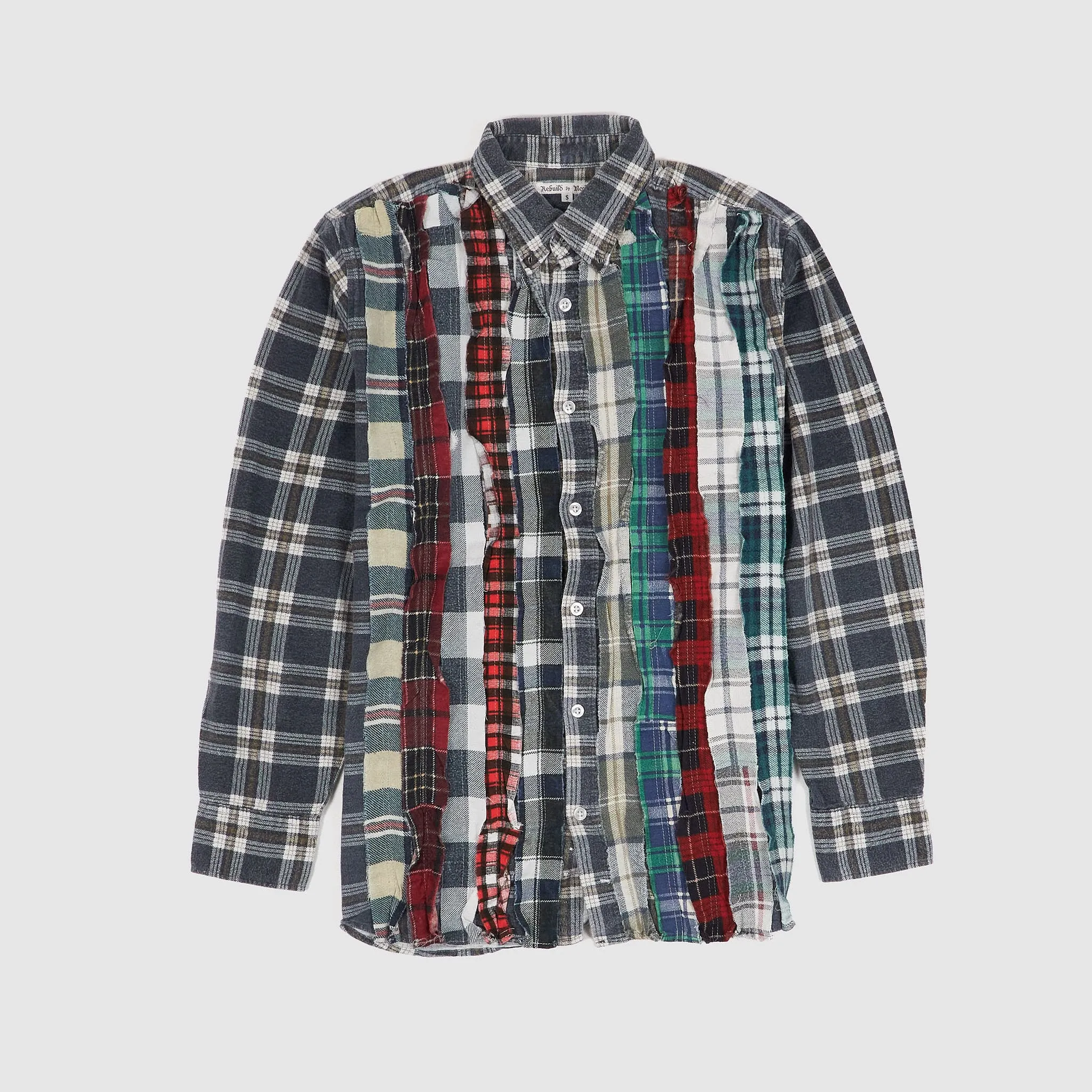 Needles Japan Rebuild Over Dye Genderless Flannel Shirt Unisex