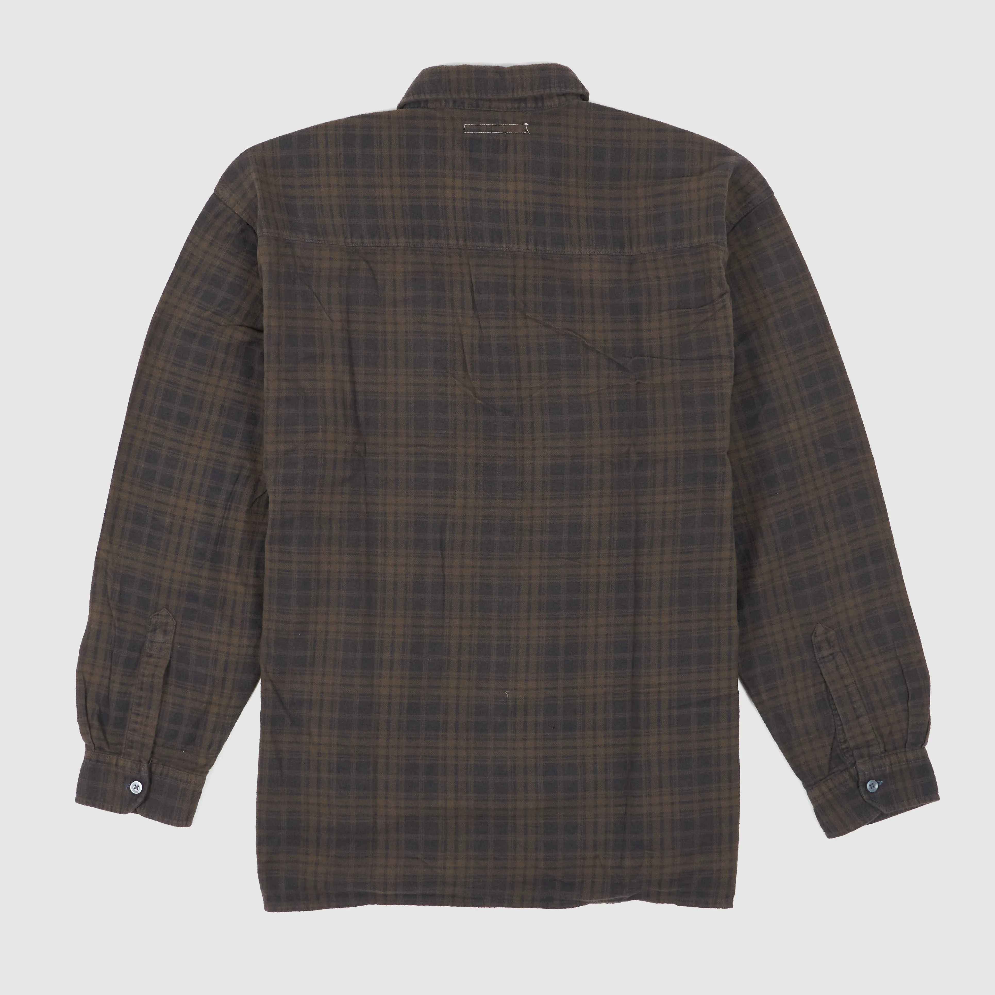 Needles Japan Rebuild Over Dye Genderless Flannel Shirt Unisex