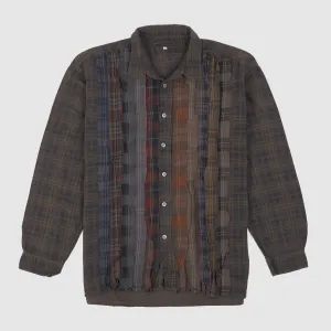 Needles Japan Rebuild Over Dye Genderless Flannel Shirt Unisex