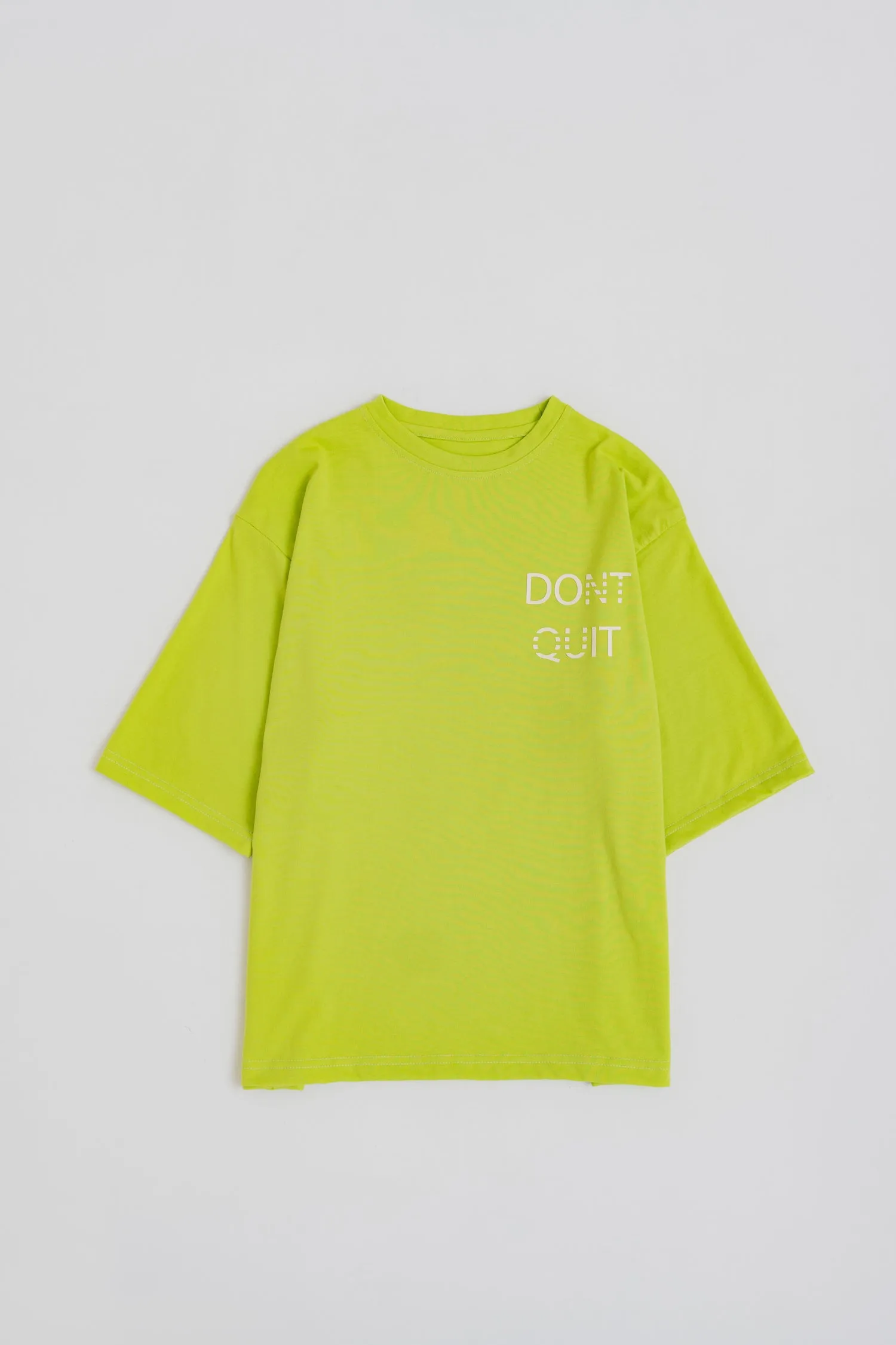 NEON GREEN RELAXED FIT STATEMENT T-SHIRT