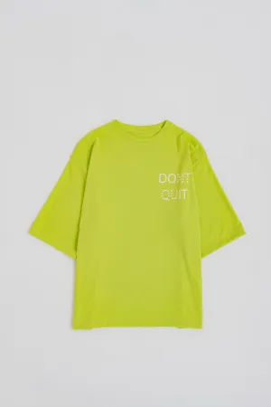 NEON GREEN RELAXED FIT STATEMENT T-SHIRT
