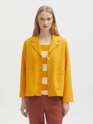 Nice Things Basic Linen Jacket - Sunshine