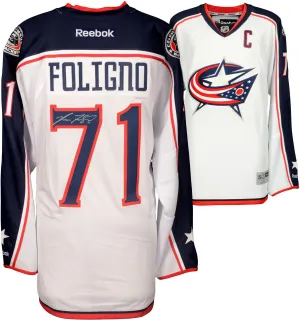 Nick Foligno Signed Autographed Columbus Blue Jackets Jersey (Fanatics COA)