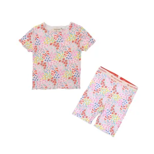 Nicolette Tee & Biker Shorts Set | Anemone Print