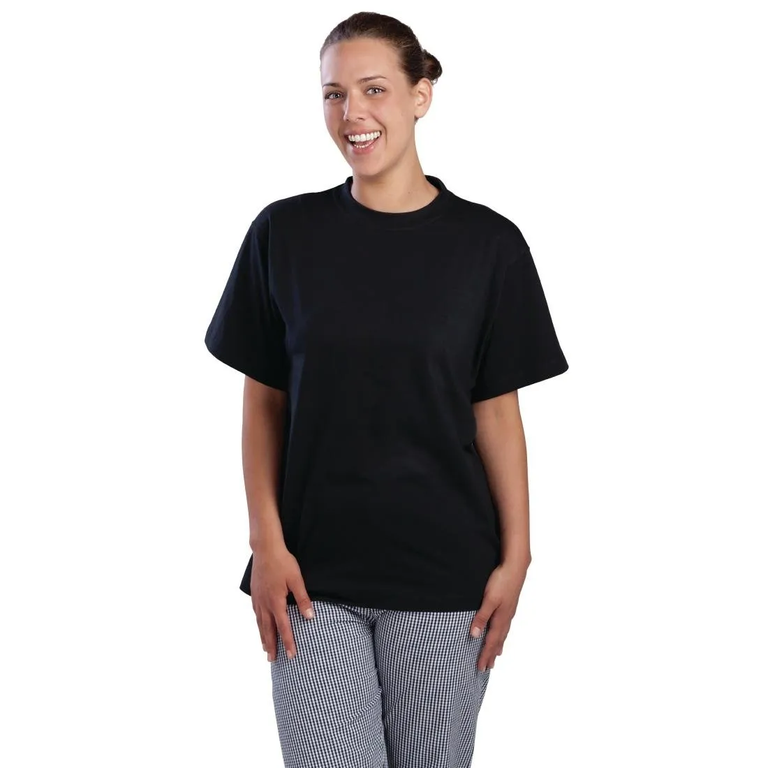 Nisbets Essentials T-Shirts Black L (2 Pack)