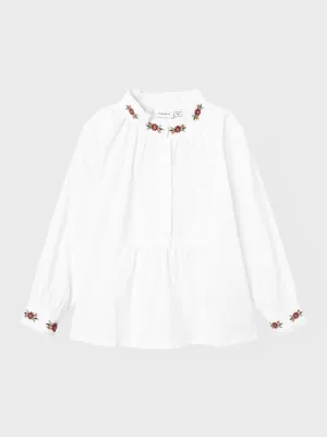 NMFTERINA Shirts - Bright White