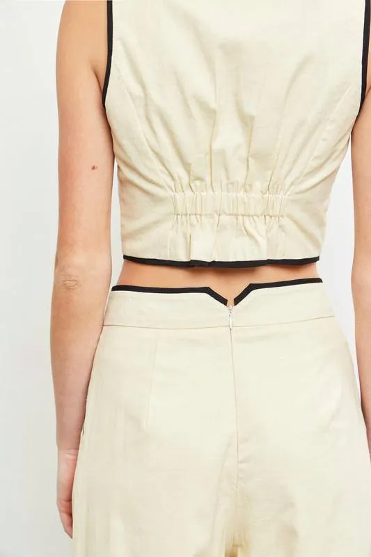 NOIR IVORY TAILORED SET