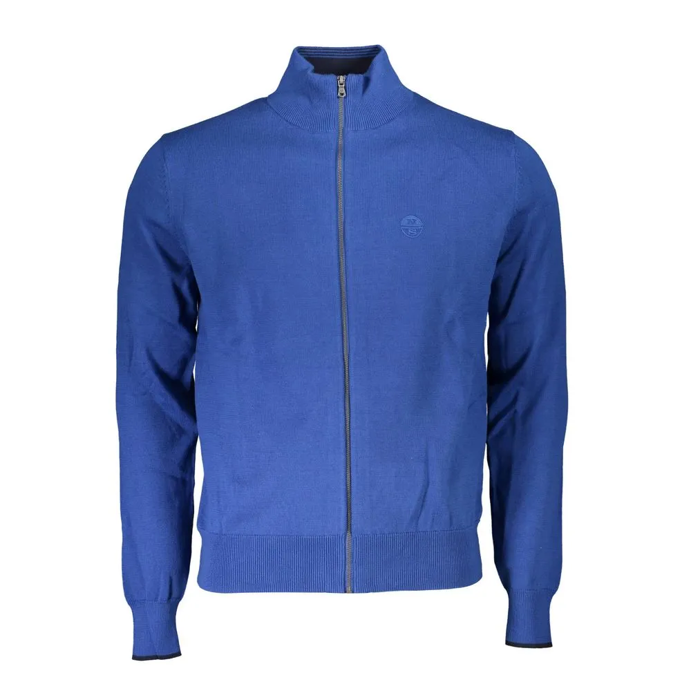 North Sails Blue Organic Cotton Men Sweater
