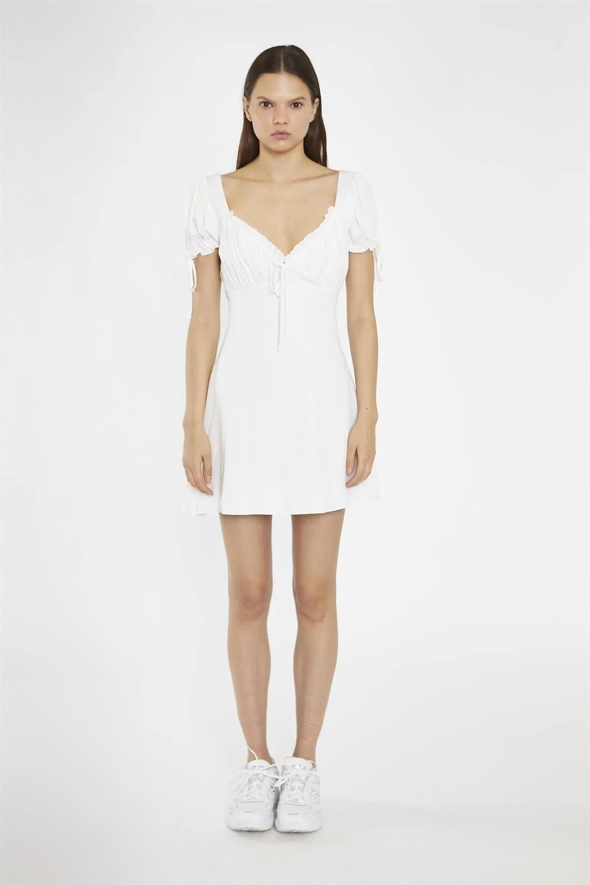 Off-White Milkmaid Mini-Dress