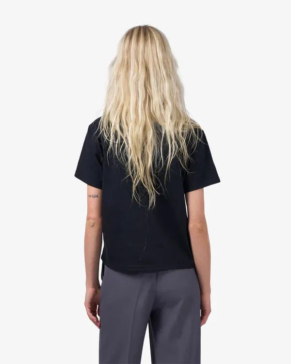 Organic Boxy Crop Tee - Deep Black
