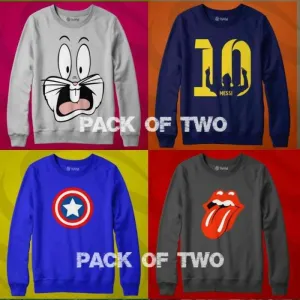 Pack OF 2 Sweat Shirts Design 10