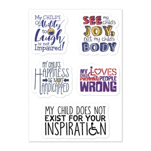 Parent / Child Sticker Sheet (Disability Themed)