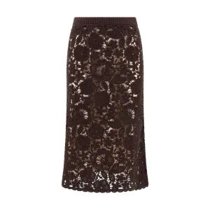 P.A.R.O.S.H. Crochet Midi Skirt