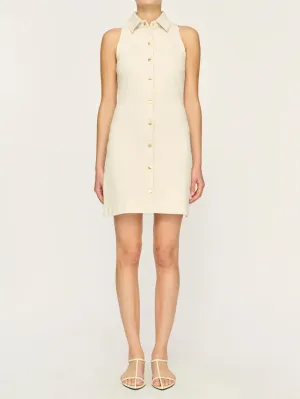 Payton Denim Dress Mini in Flax