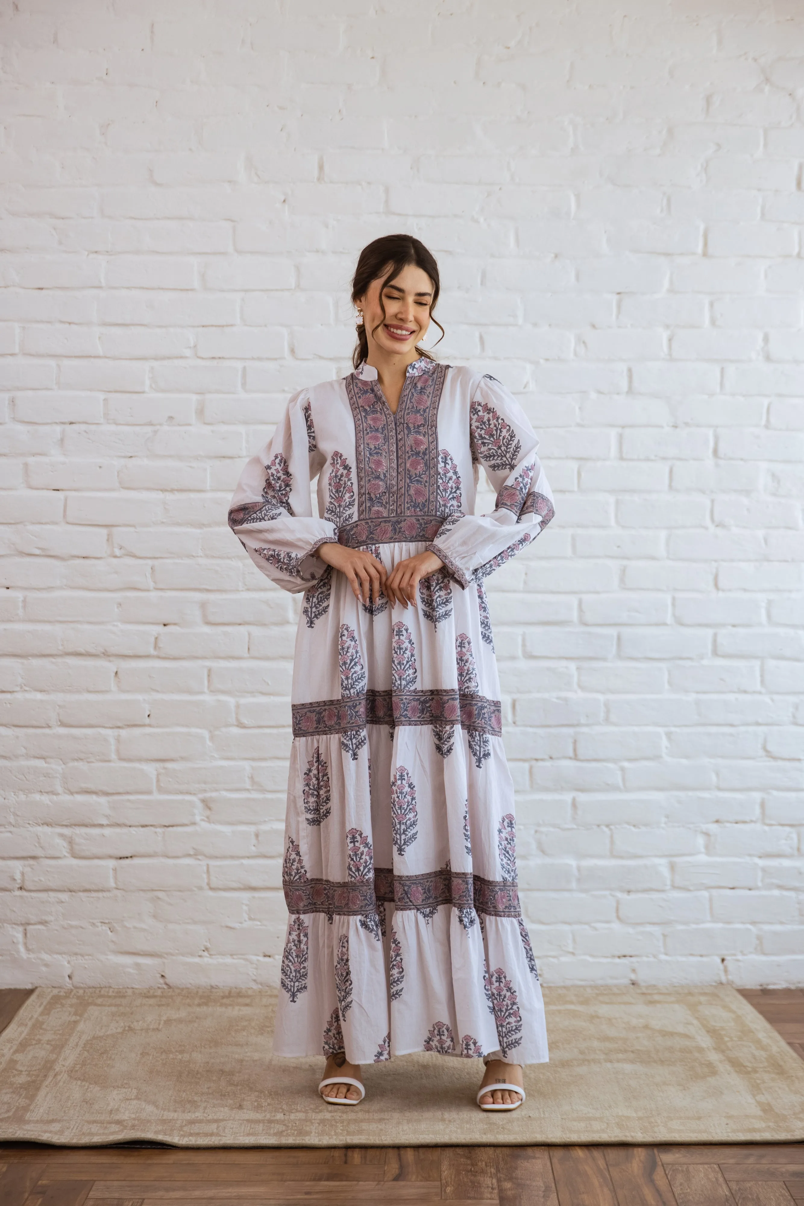 Peace Tier Ruffle Dress