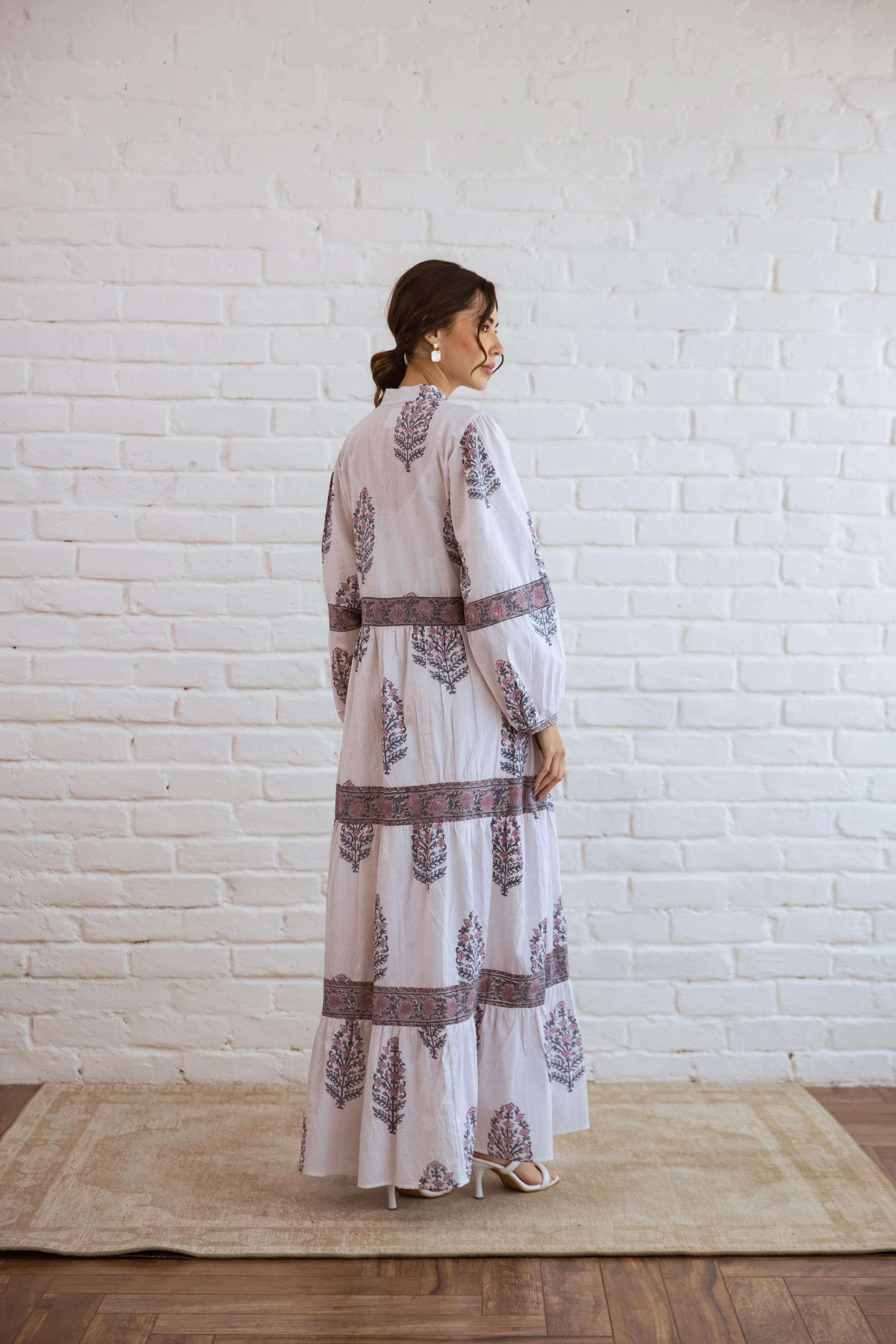 Peace Tier Ruffle Dress