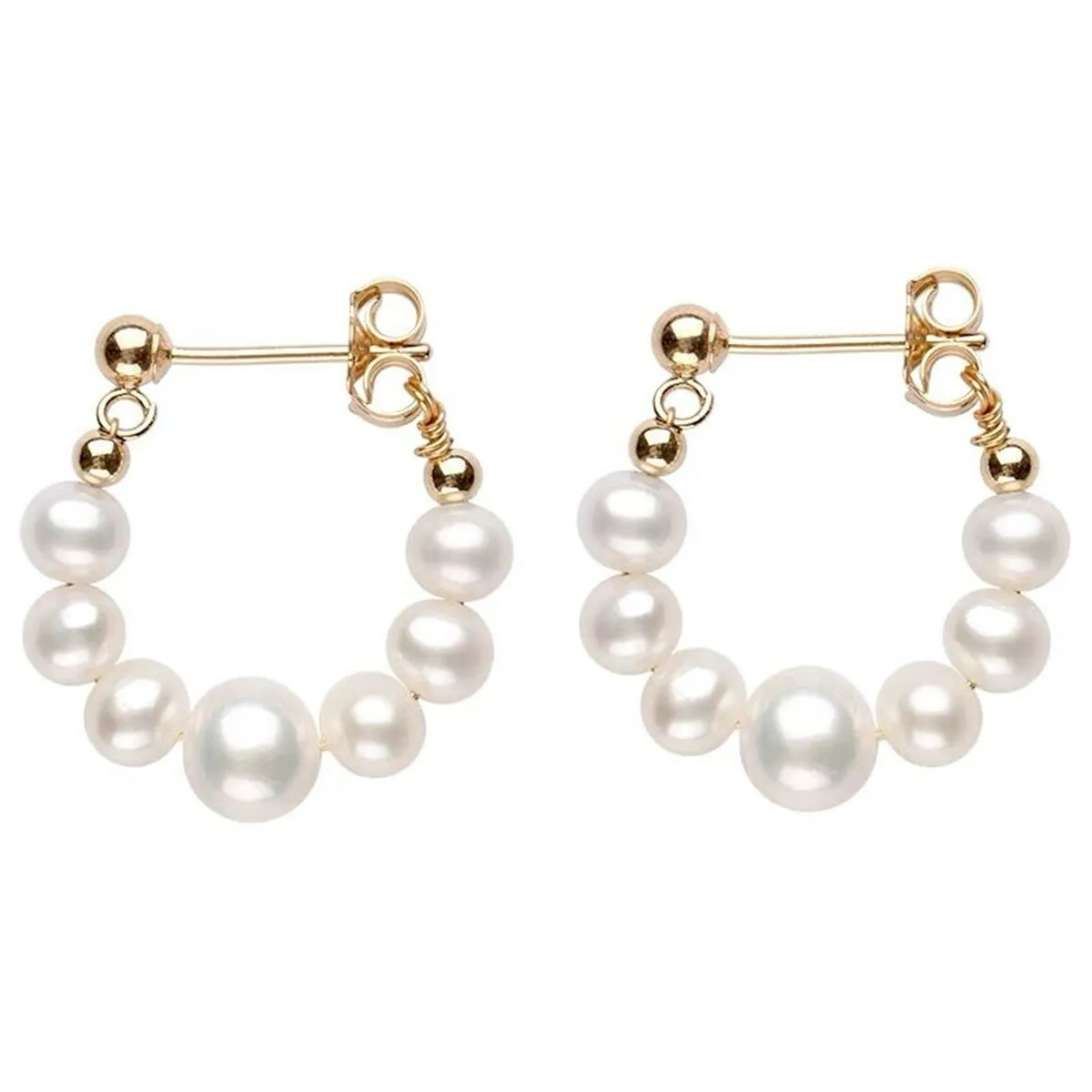 Pearl & 18K Gold-Plated Chain Ear Jackets